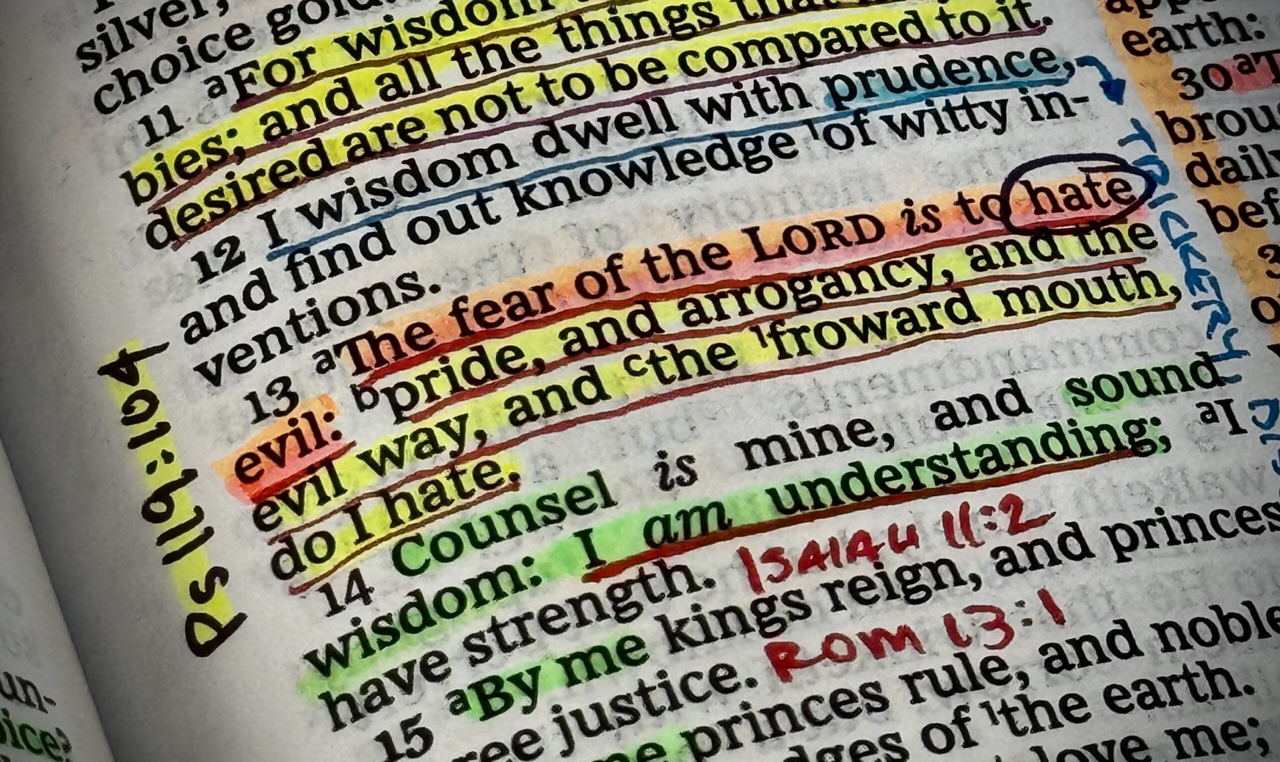 The fear of the LORD is…